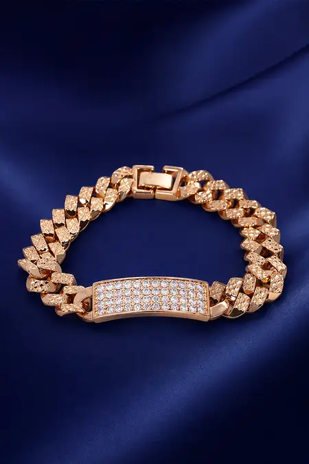 Classic Cuban Link Chain Bracelet for Men