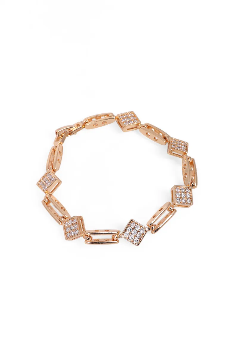 Gold Dimond Charm Bracelet for Women