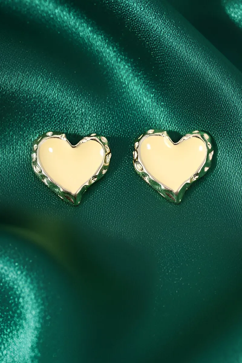Heart Shape Stud Earrings for Girls