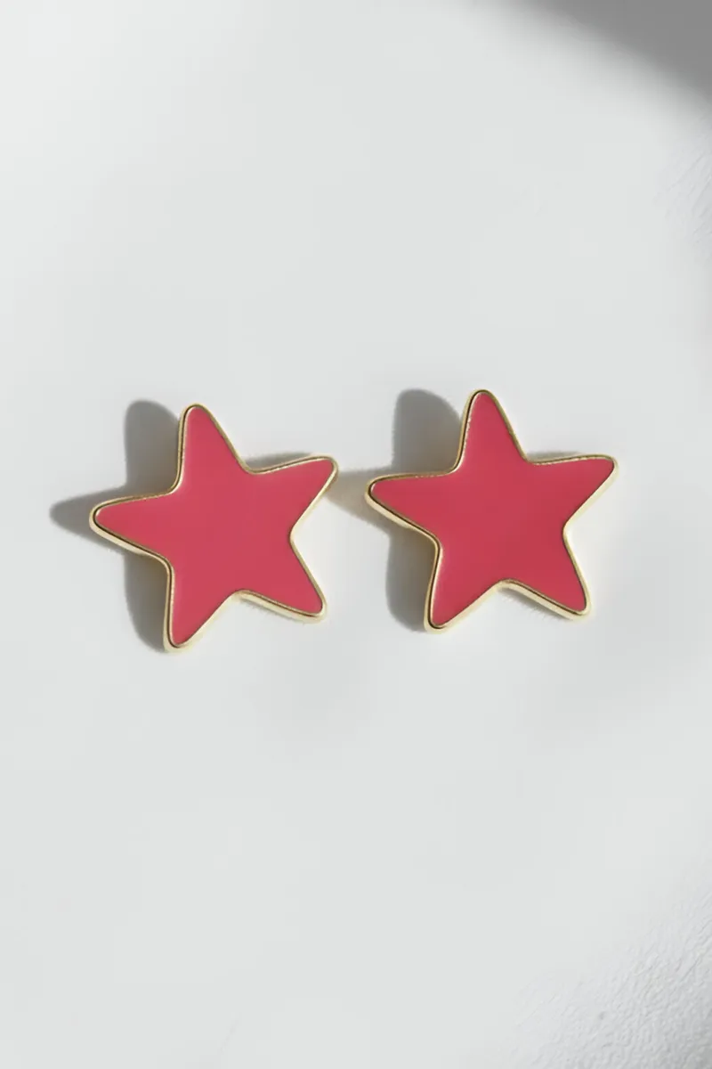 Star Shape Stud Earrings for Girls JWE0000020PIN