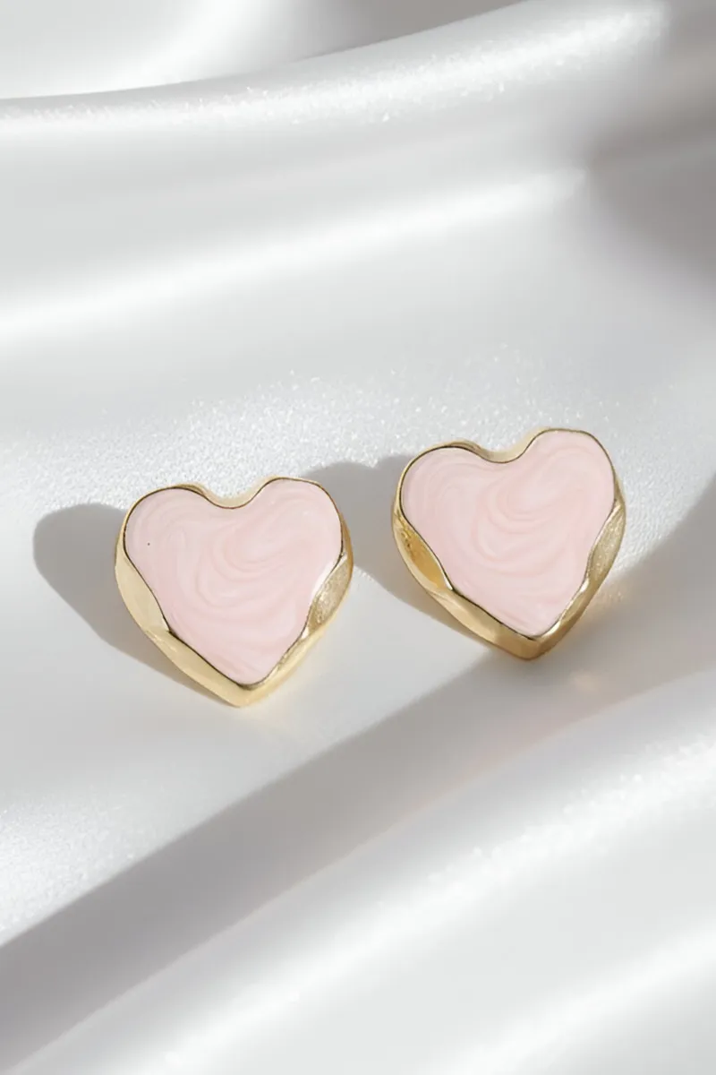 Heart Shape Stud Earrings for Girls JWE0000023BABPIN