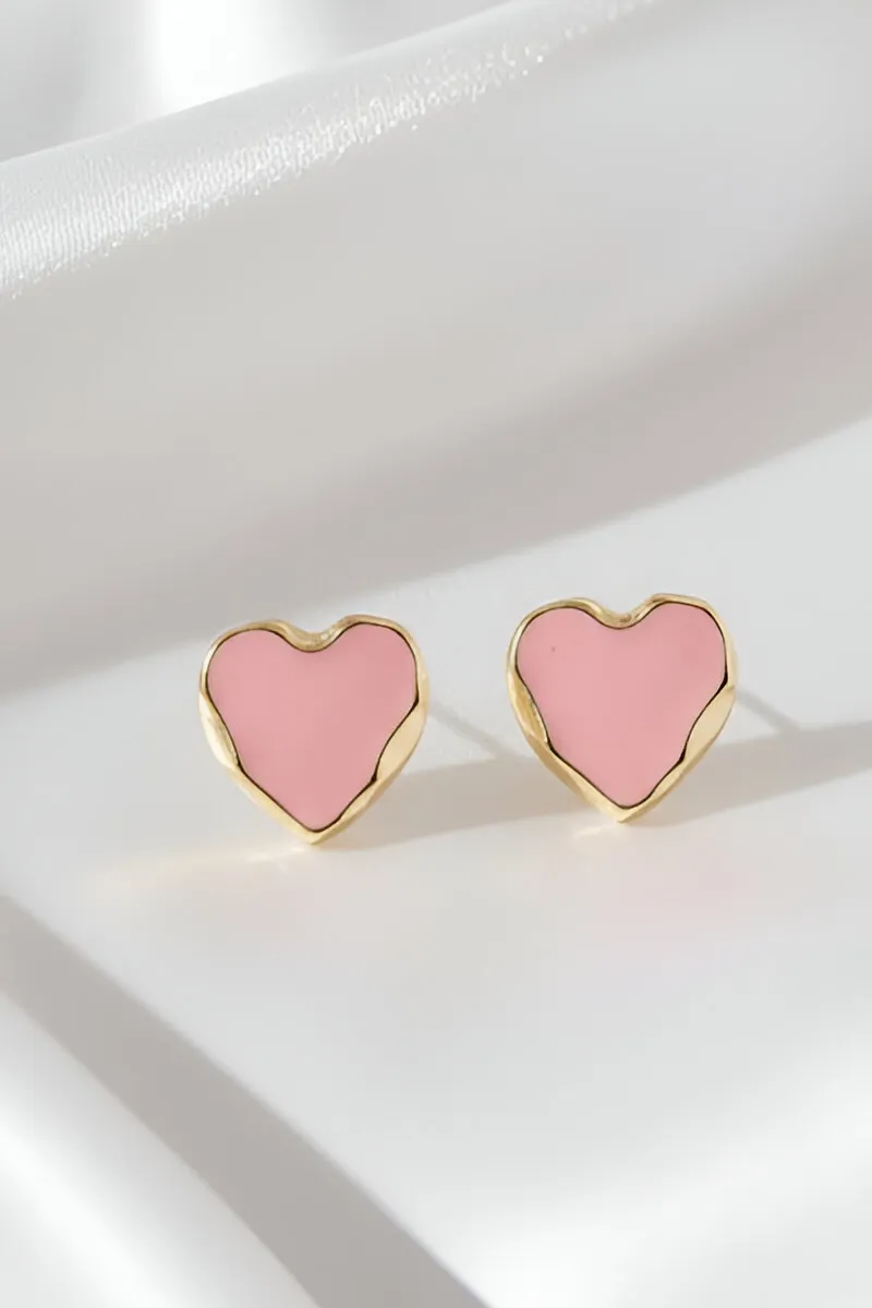Heart Shape Stud Earrings for Girls JWE0000023PEA