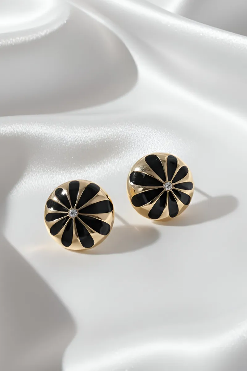 Flower Shape Stud Earrings for Girls JWE0000028BLA