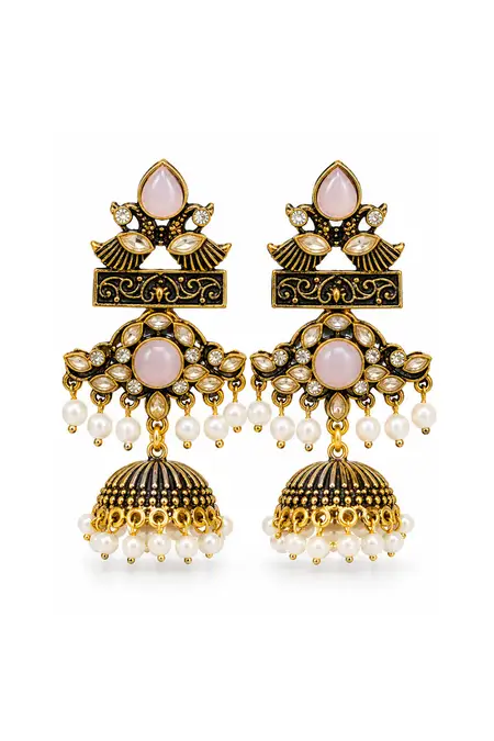 Oxidised Jhumka Earrings for Women