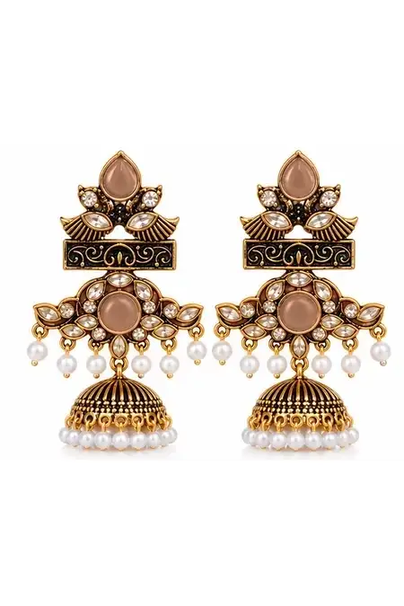 Oxidised Jhumka Earrings for Women