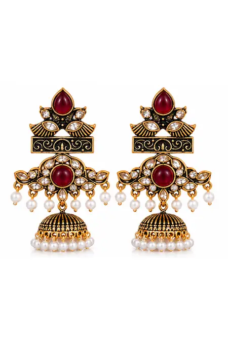 Oxidised Jhumka Earrings for Women