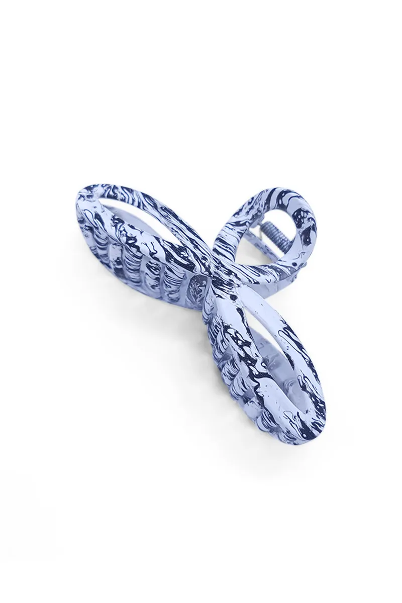 Infinity Twisted Hair Claw Clip for Women - Large JWH000002WHI