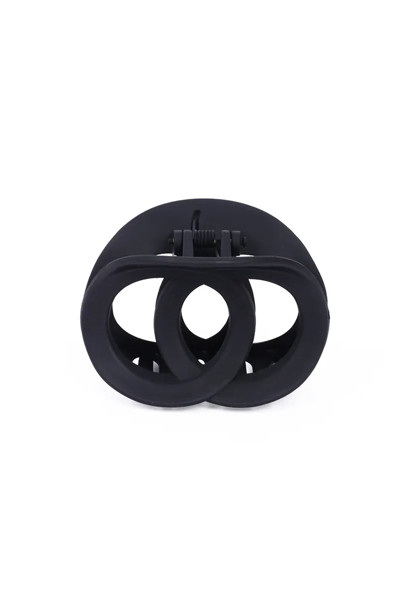 Double Loop Hair Claw Clip for Girls & Women - Small JWH000003BLA