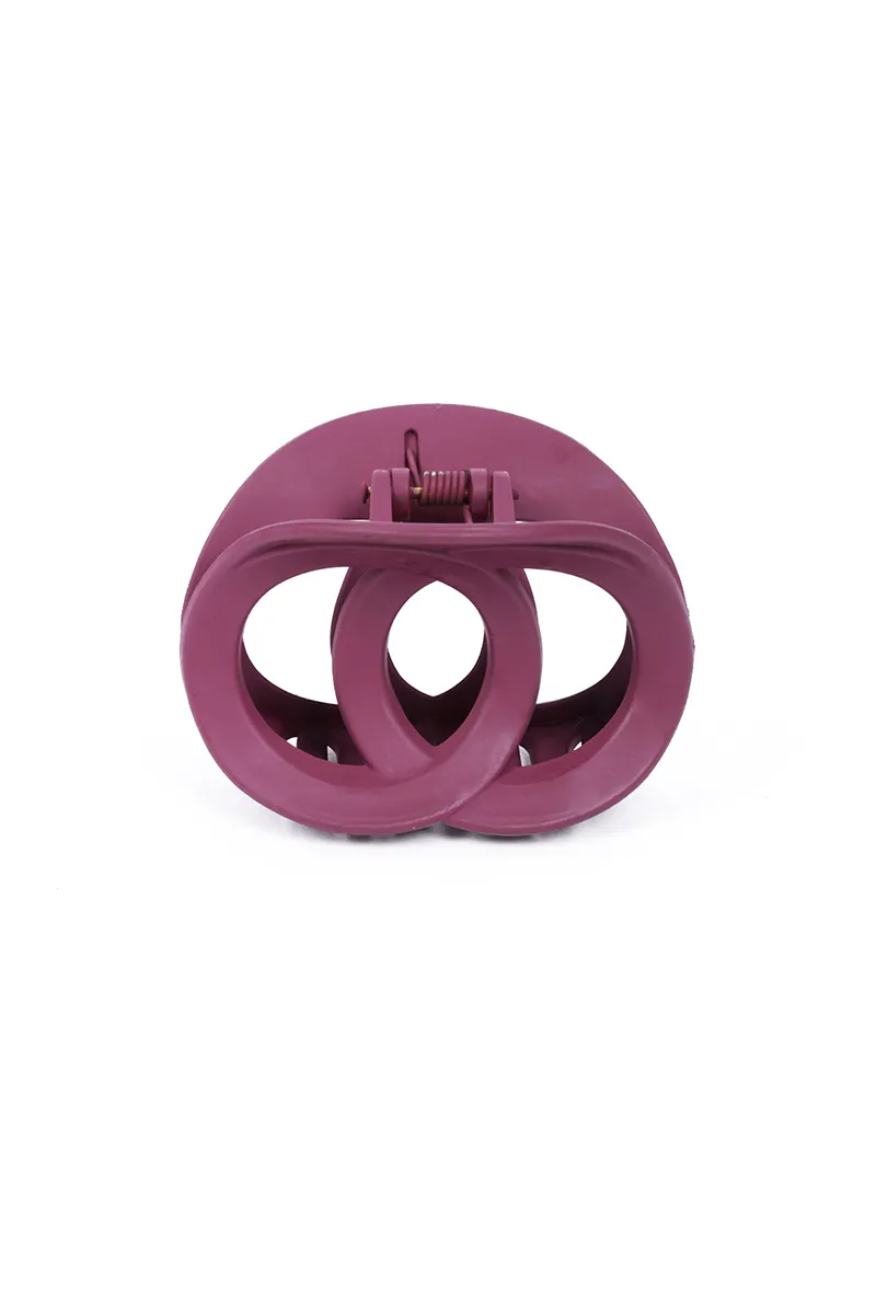 Double Loop Hair Claw Clip for Girls & Women - Small JWH000003BUR