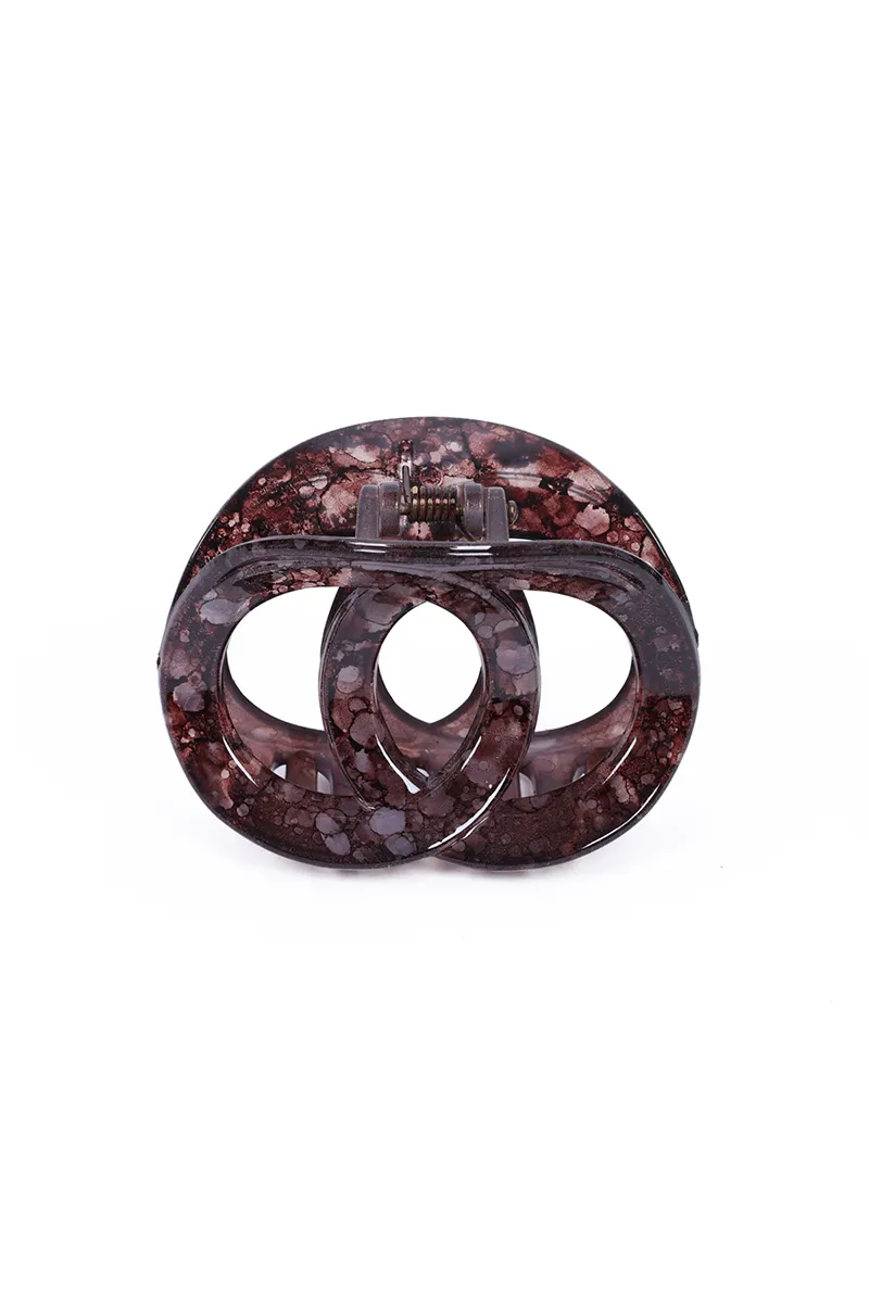Double Loop Hair Claw Clip for Girls & Women - Small JWH000008DARBRO