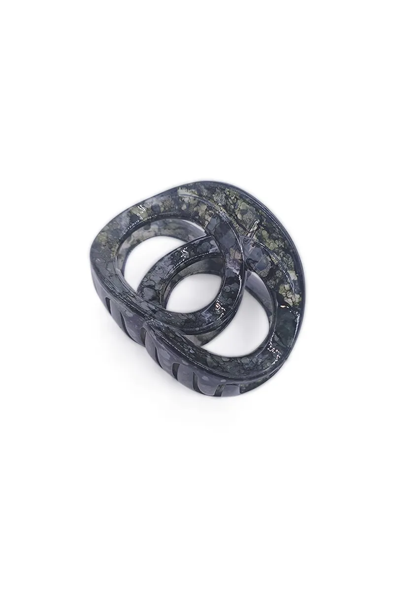 Double Loop Hair Claw Clip for Girls & Women - Small JWH000008GRE