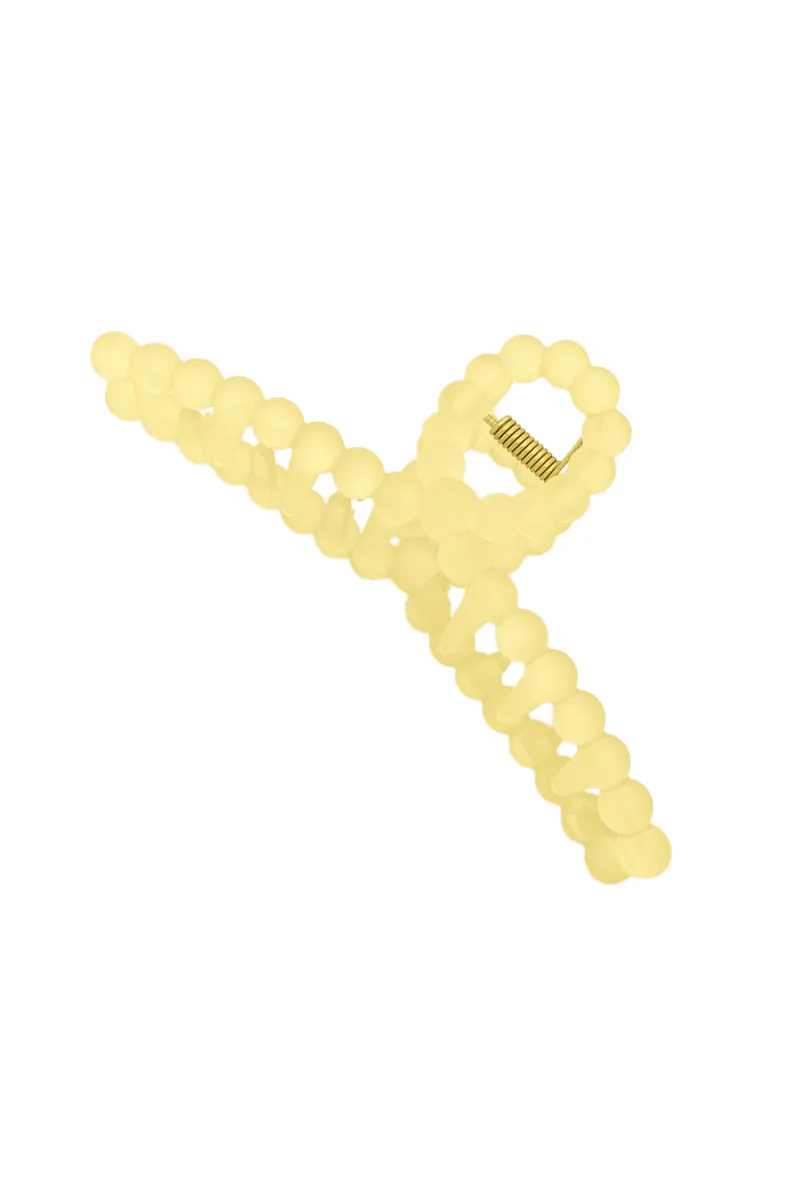 Bubble Bead Hair Claw Clip for Women - Large JWH000012YEL