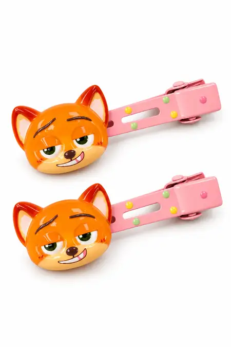 Charm Alligator Hair Clips for Girls - Pack of 2