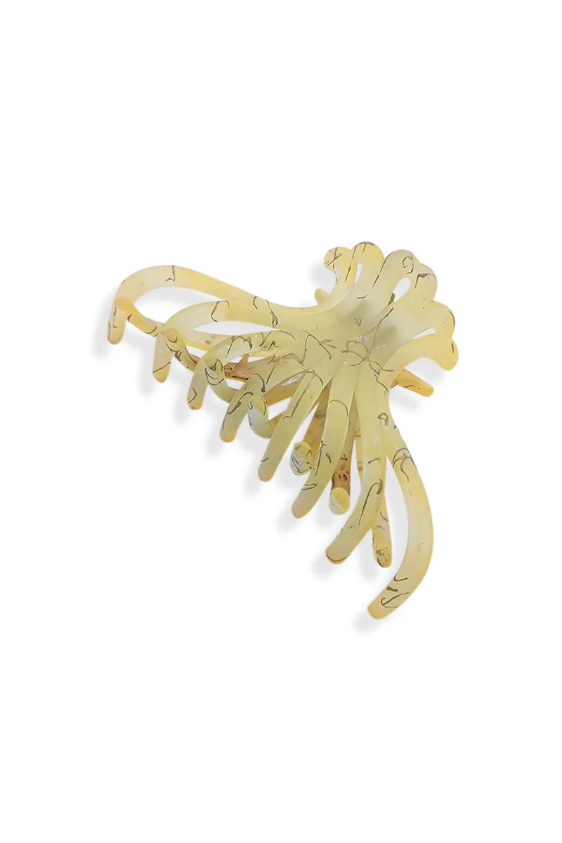 Matte Marble Hair Claw Clip for Women - Medium JWH000020YEL