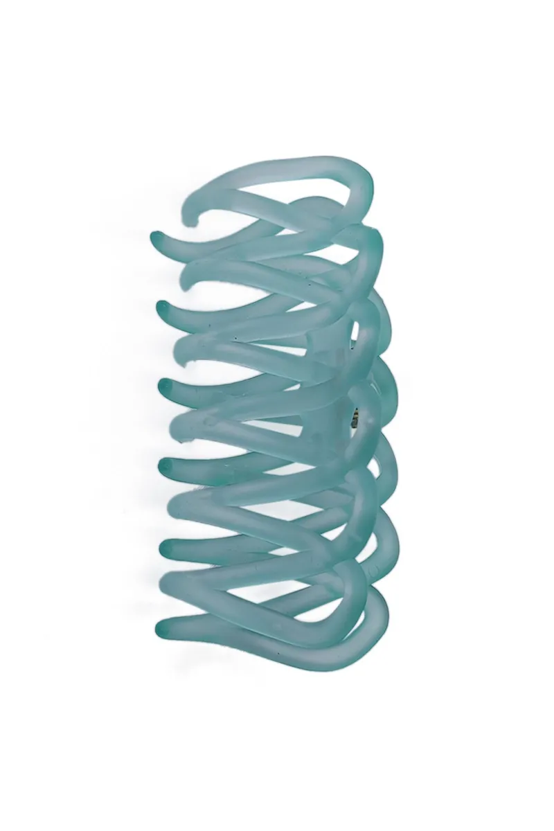 Wave Pattern Hair Claw Clip for Women - Medium JWH000024GRE