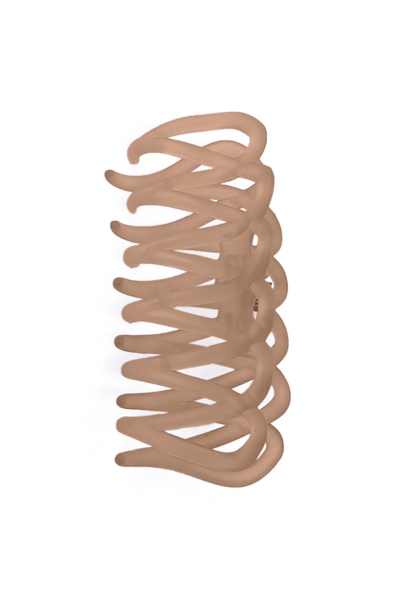 Wave Pattern Hair Claw Clip for Women - Medium JWH000024ORA