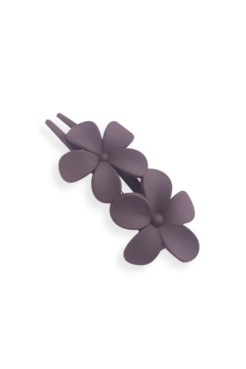 Dual Flower Alligator Hair Claw Clip for Girls & Women JWH000027DARBRO