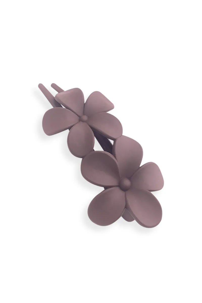Dual Flower Alligator Hair Claw Clip for Girls & Women JWH000027LIGBRO