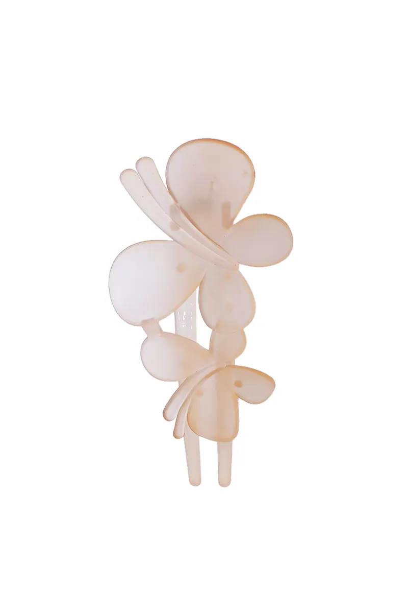 Dual Butterfly Alligator Hair Claw Clip for Girls & Women JWH000028ORA