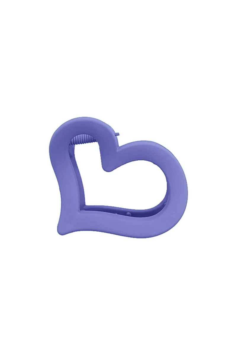 Heart-Shaped Hair Claw Clip for Girls & Women - Small JWH000031LAV