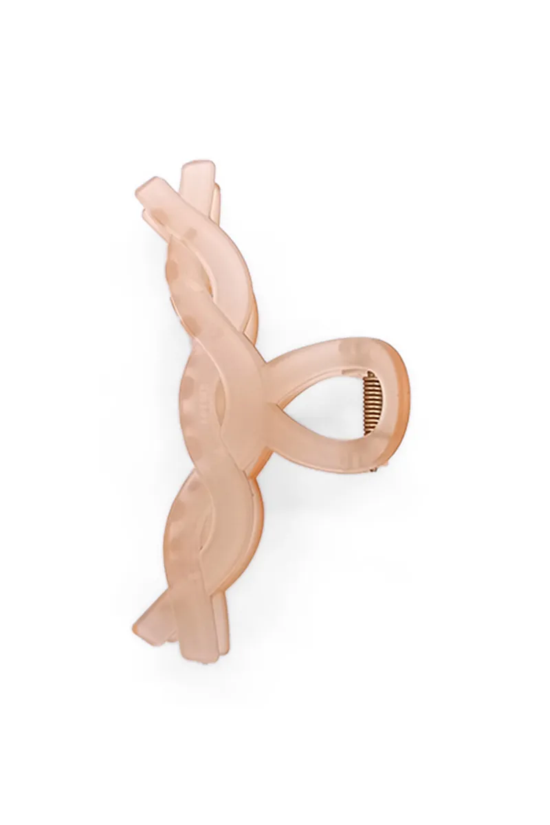 Twist-Design Hair Claw Clip for Girls & Women - Medium JWH000032ORA