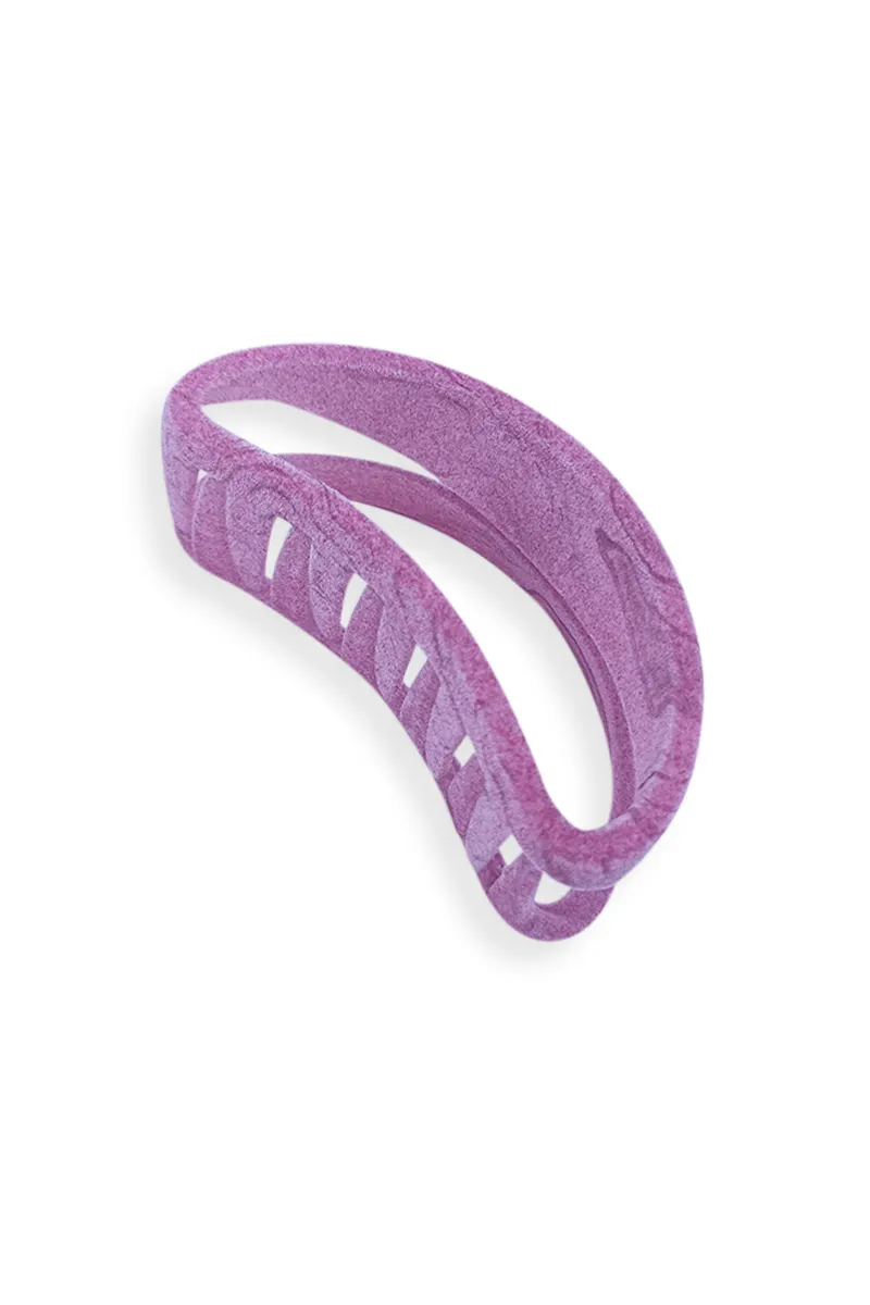 Curved Marble-Pattern Hair Claw Clip - Medium JWH000034PIN