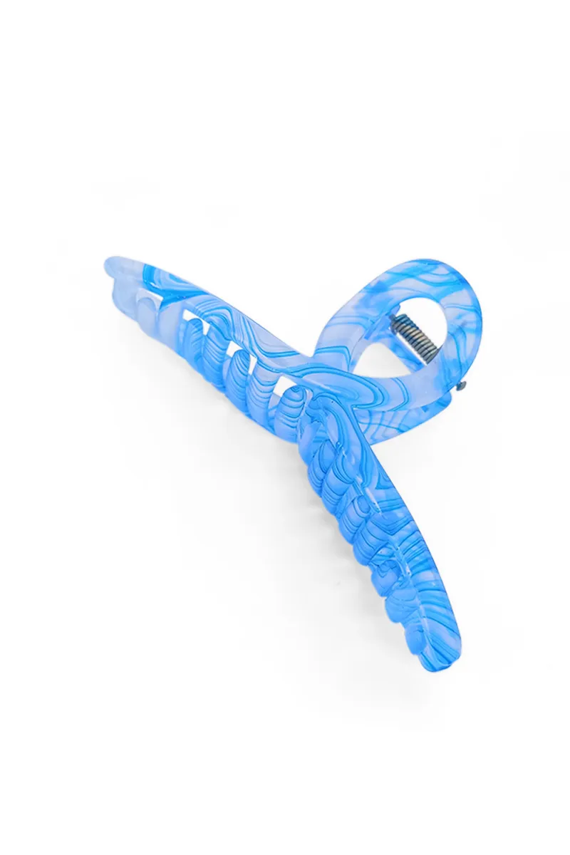 Marble Pattern Hair Claw Clip for Women - Medium JWH000036BLU