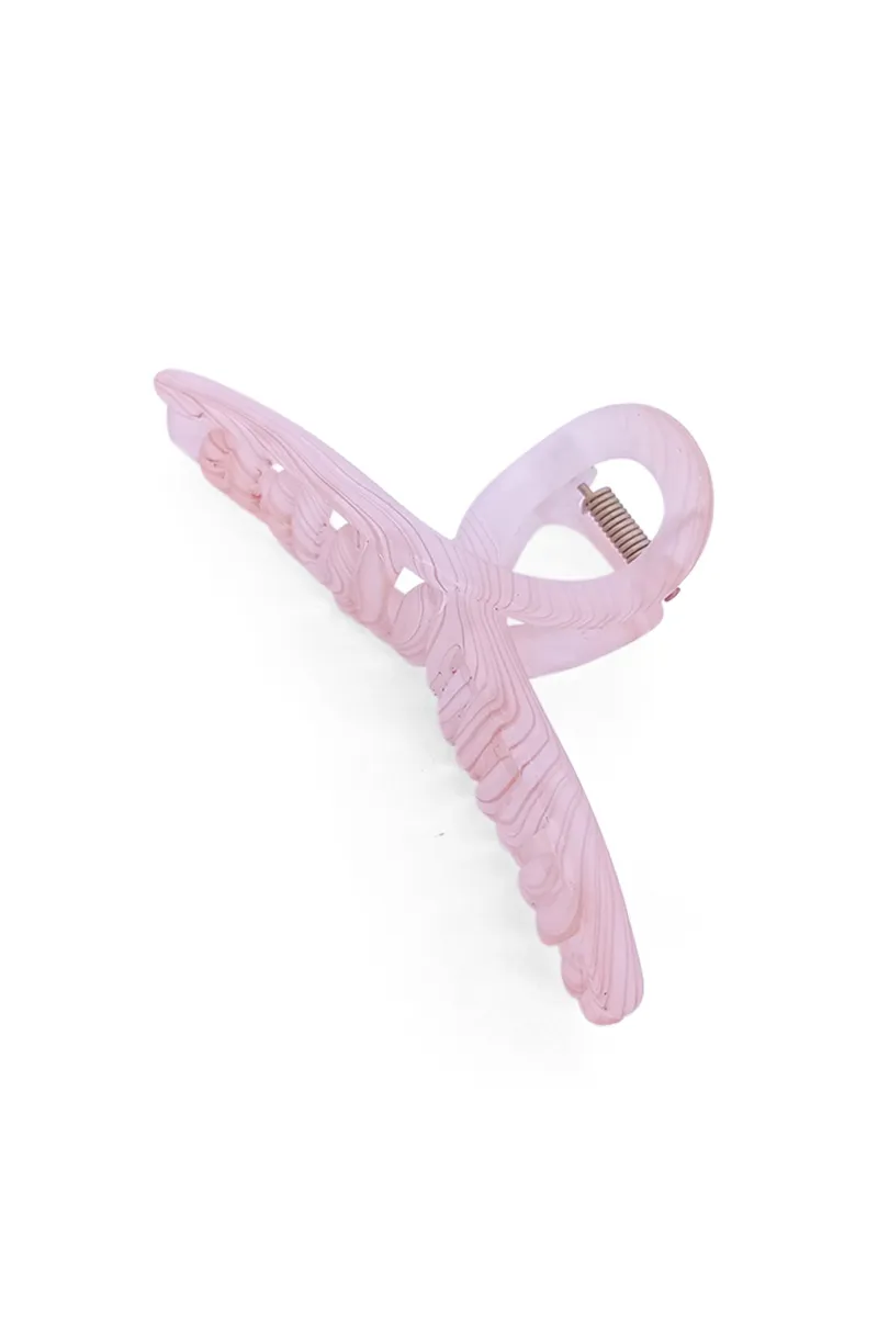 Marble Pattern Hair Claw Clip for Women - Medium JWH000036PEA