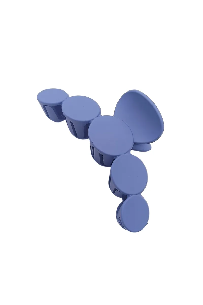Matte Round Hair Claw Clip for Women - Large JWH000042BLU