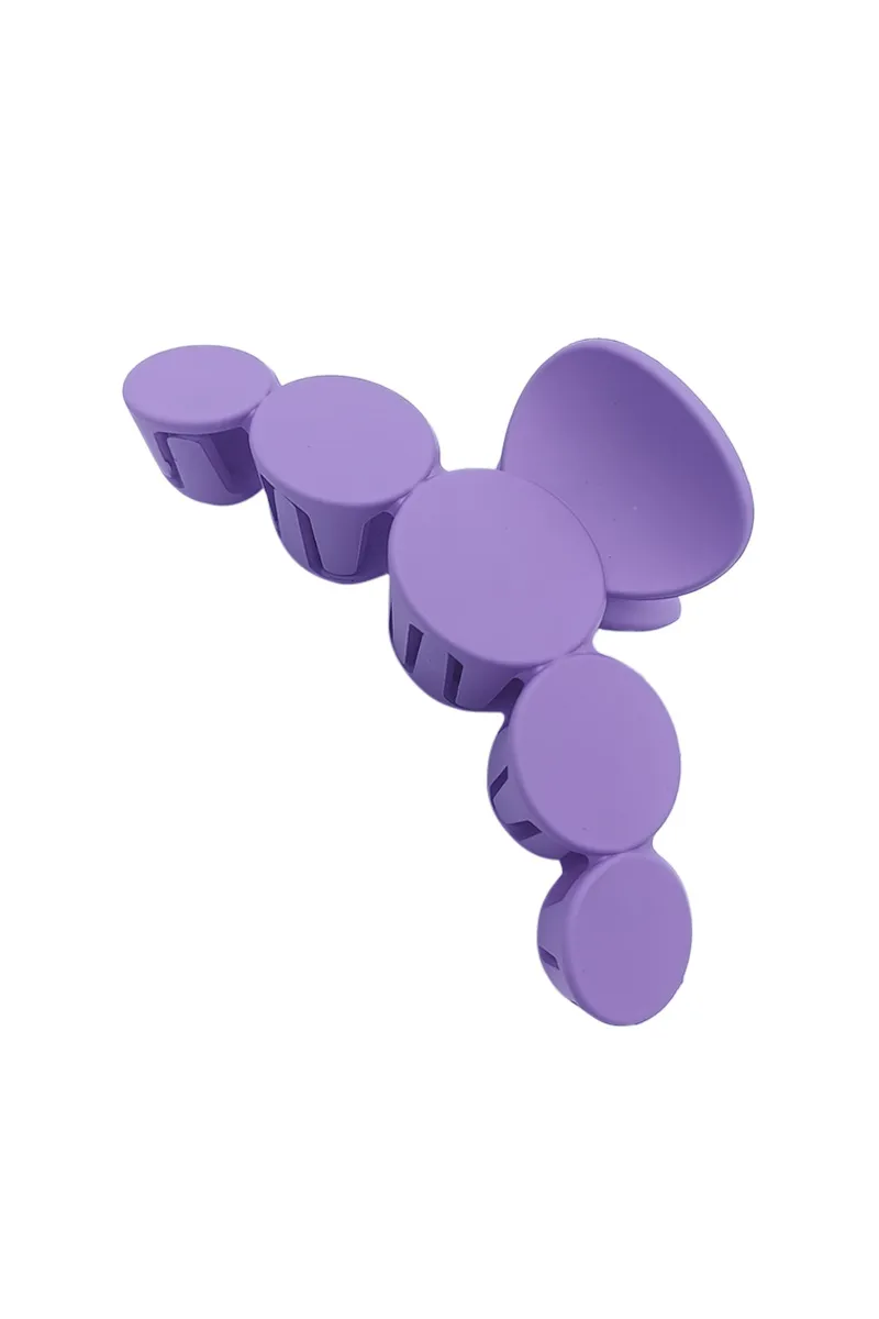 Matte Round Hair Claw Clip for Women - Large JWH000042LAV