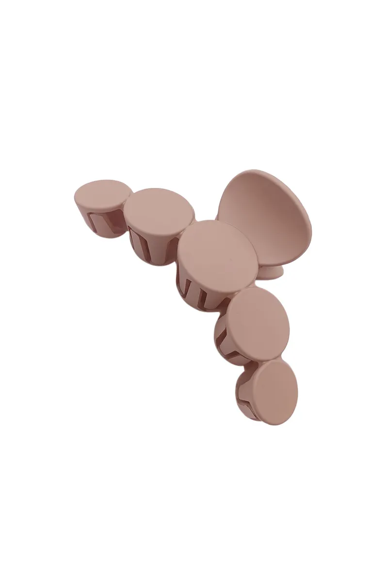 Matte Round Hair Claw Clip for Women - Large JWH000042PEA