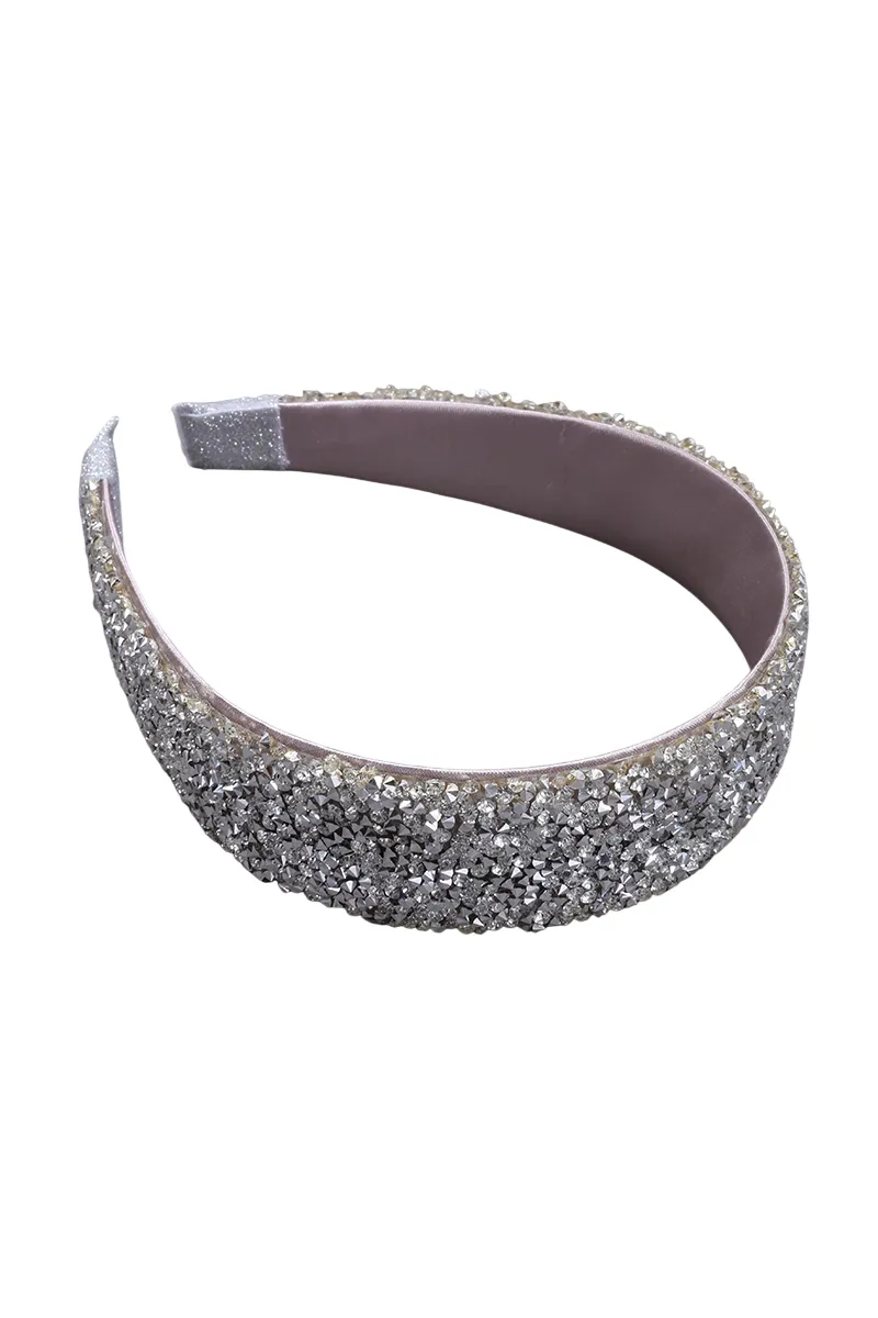 Sprinkle Stone Fancy Headband for Women & Girls JWH000072SIL