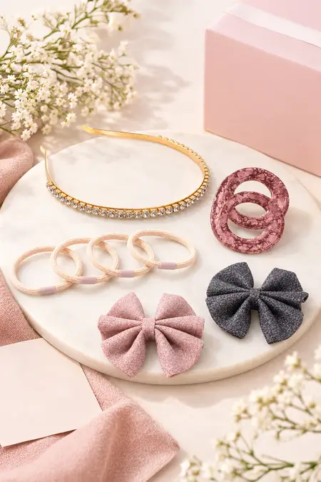 Pack of 4 Hair Accessories Combo for Women
