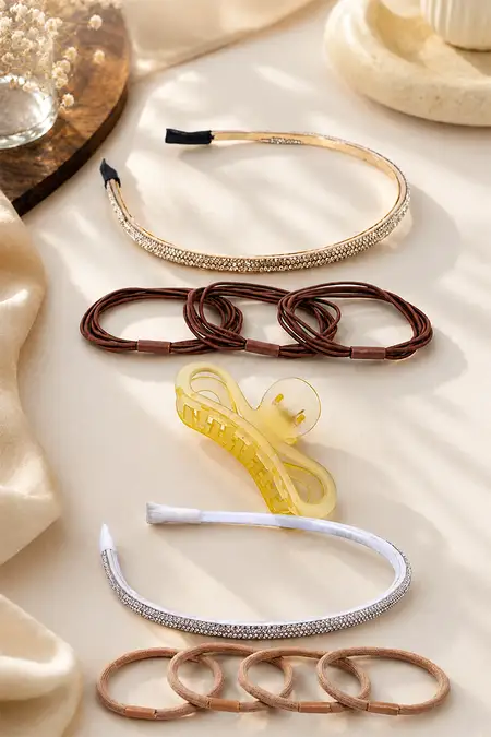 Pack of 5 Everyday Hair Accessories Combo for Women
