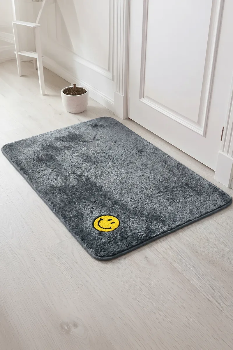 Microfibre Door Mat - 60 x 40 CM (Approx), Grey