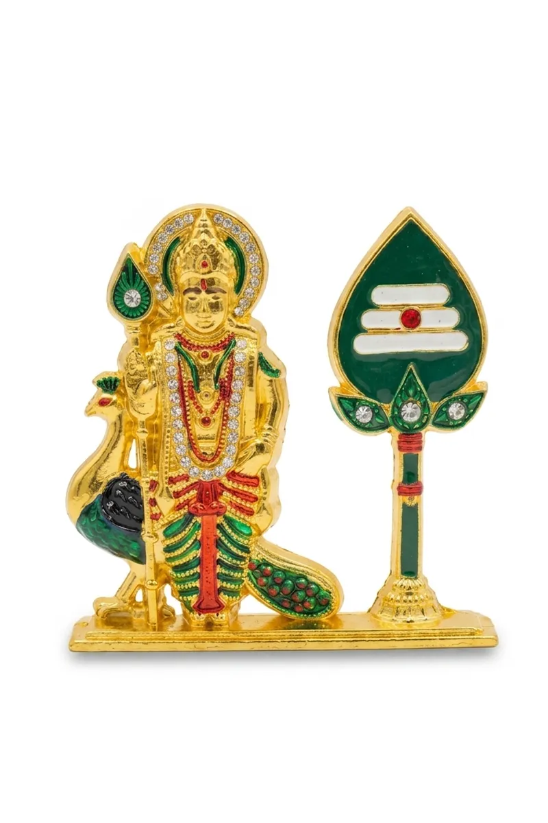 Metal Murugan with Vel Idol - Small