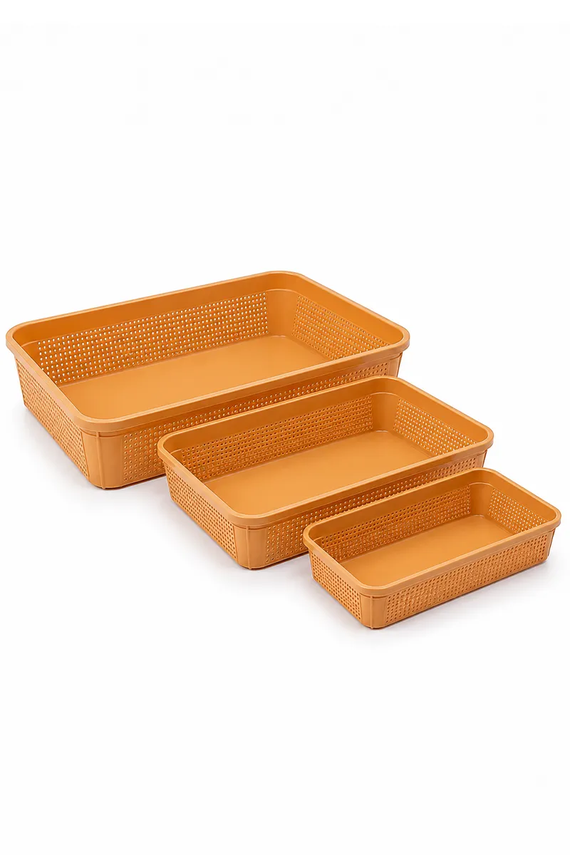 Aristo Plastic Athena Basket Set - 3 Pcs