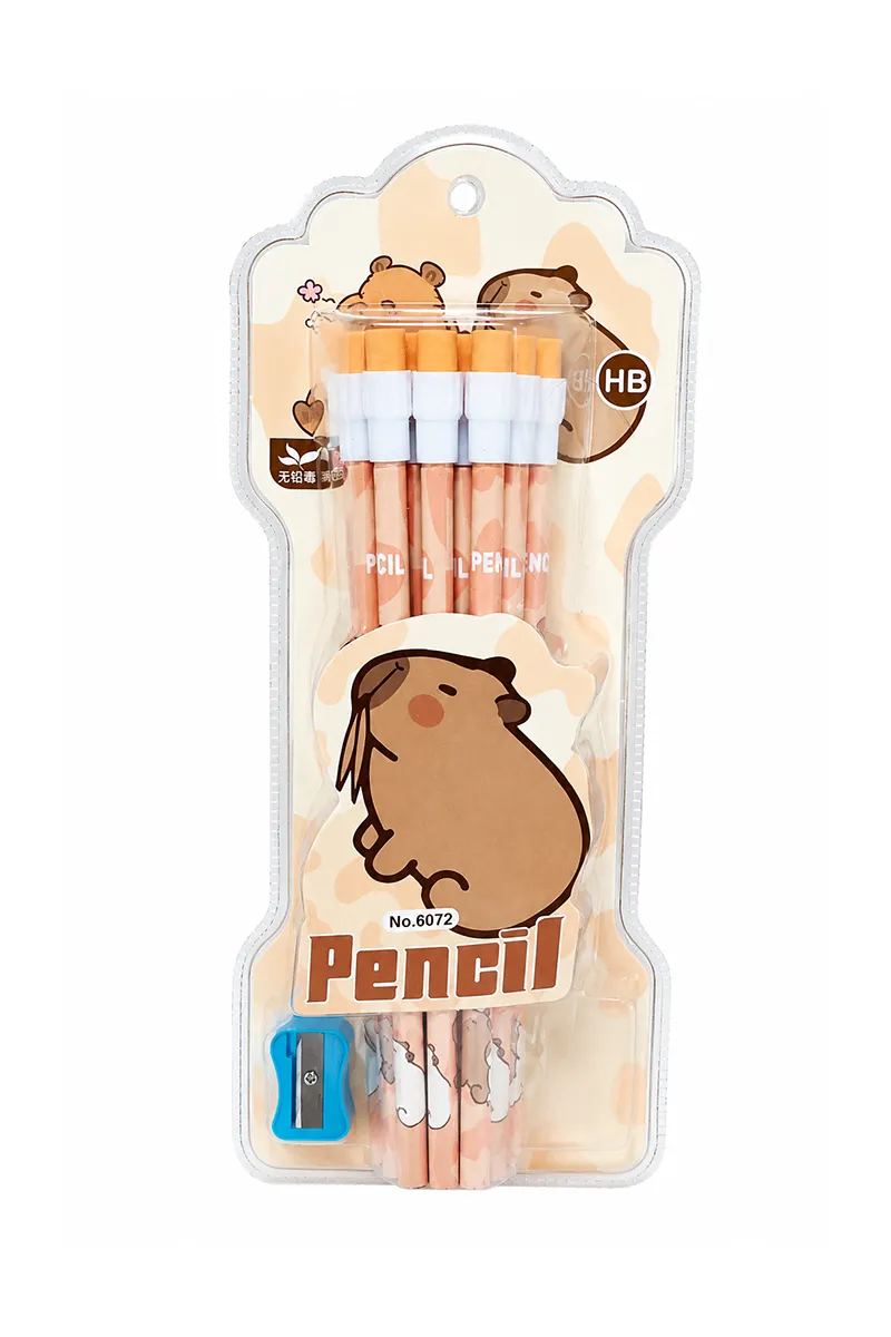 Pencil Set with Sharpener - Pack of 14