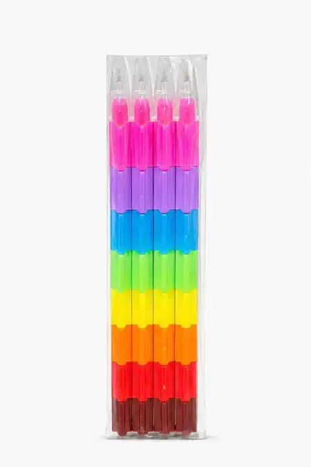 Plastic Stacking Pencil - Pack of 4