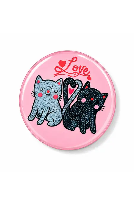 Cute Cat Printed Magnet - Pack of 1