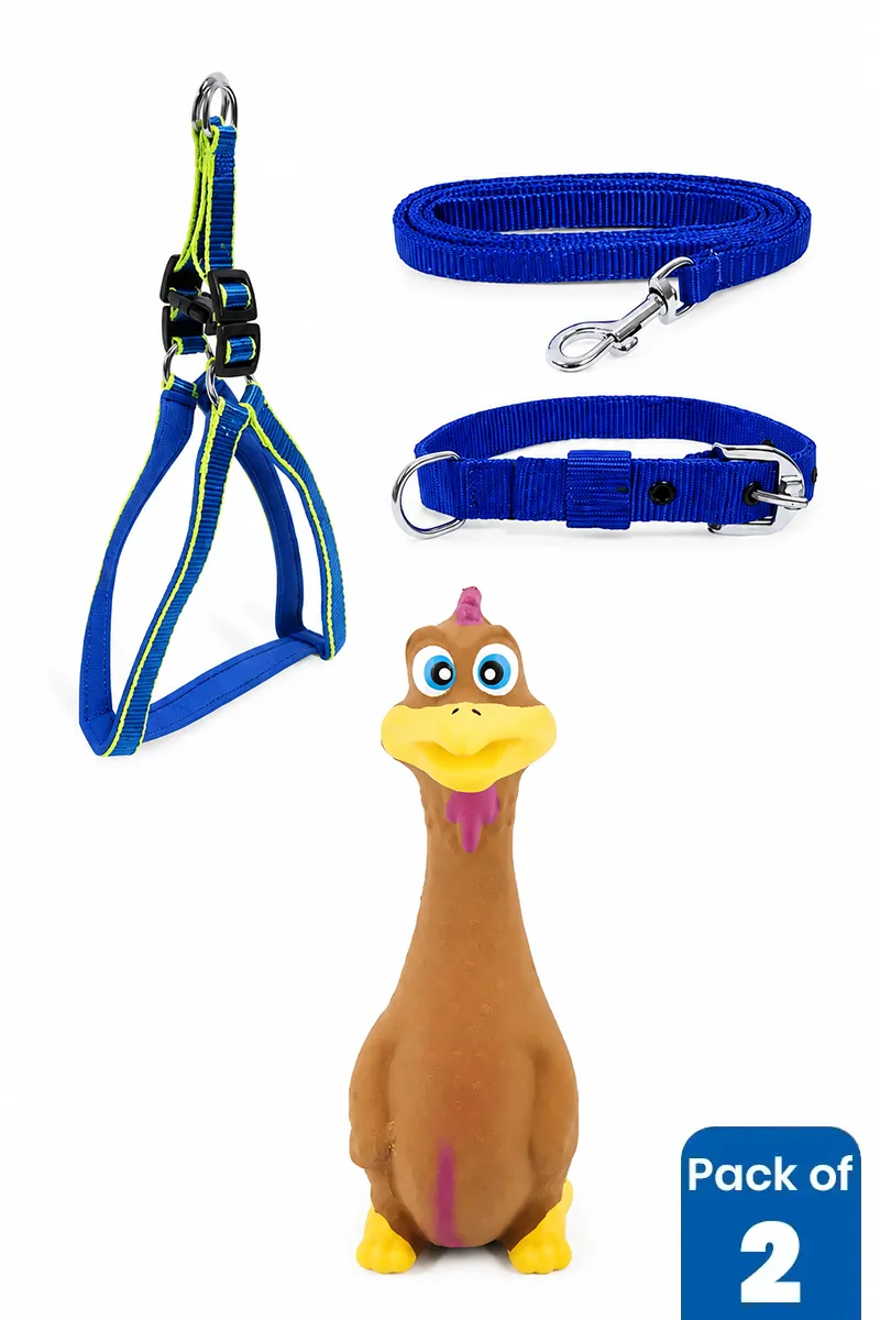 Complete Dog Collar & Play Combo Set - Pack of 2