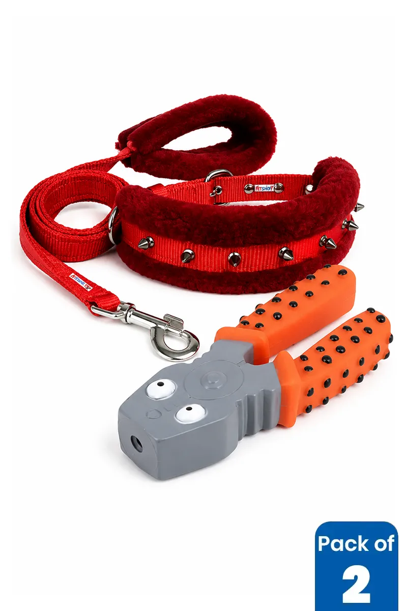 Complete Dog Collar & Play Combo Set - Pack of 2