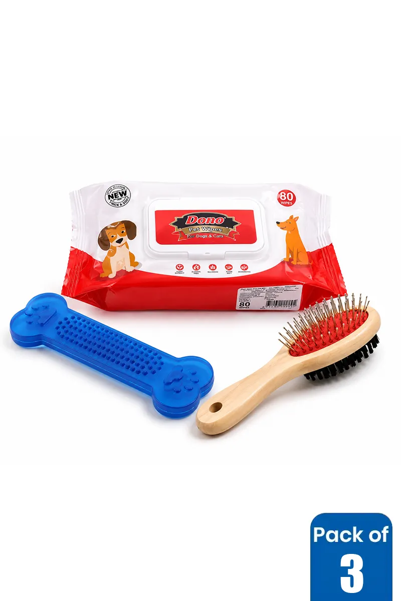 Complete Pet Care Combo - Pack of 3