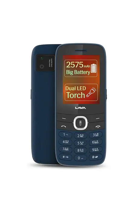 Lava A7 Torch Dual Sim Keypad Mobile Phone with Powerful Battery, Instant Slide Torch, 2.4" Big Display (Assorted)