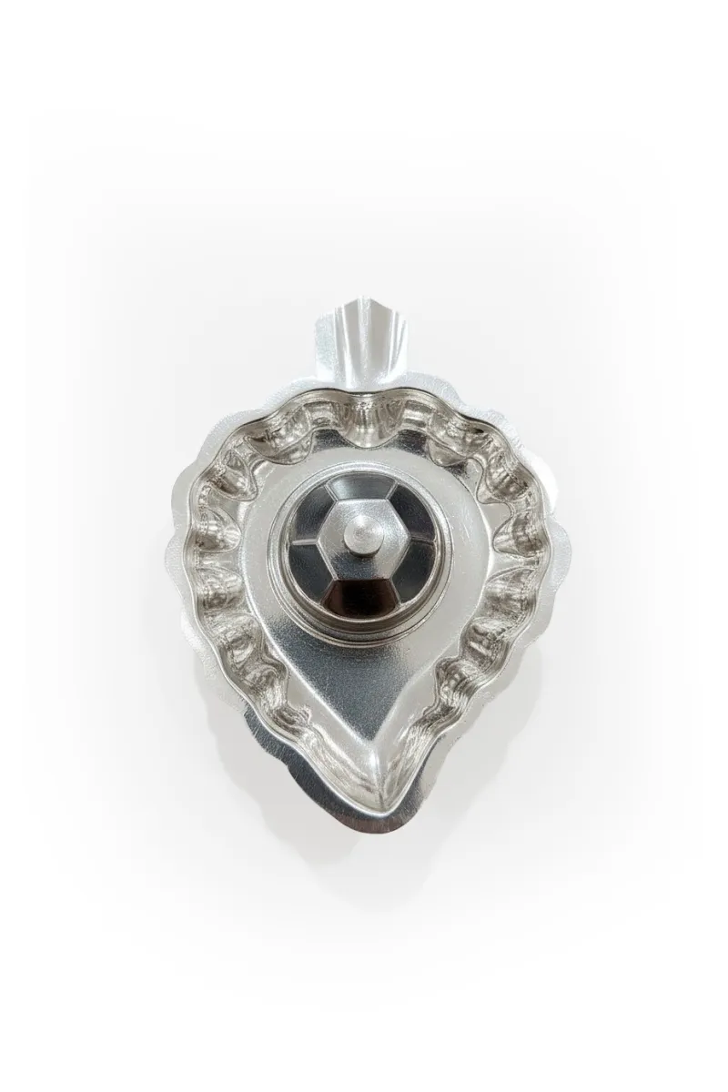 Stainless Steel Single Kumkum Chimil Dabbi - Silver - PORUR POHK1019CHISIL