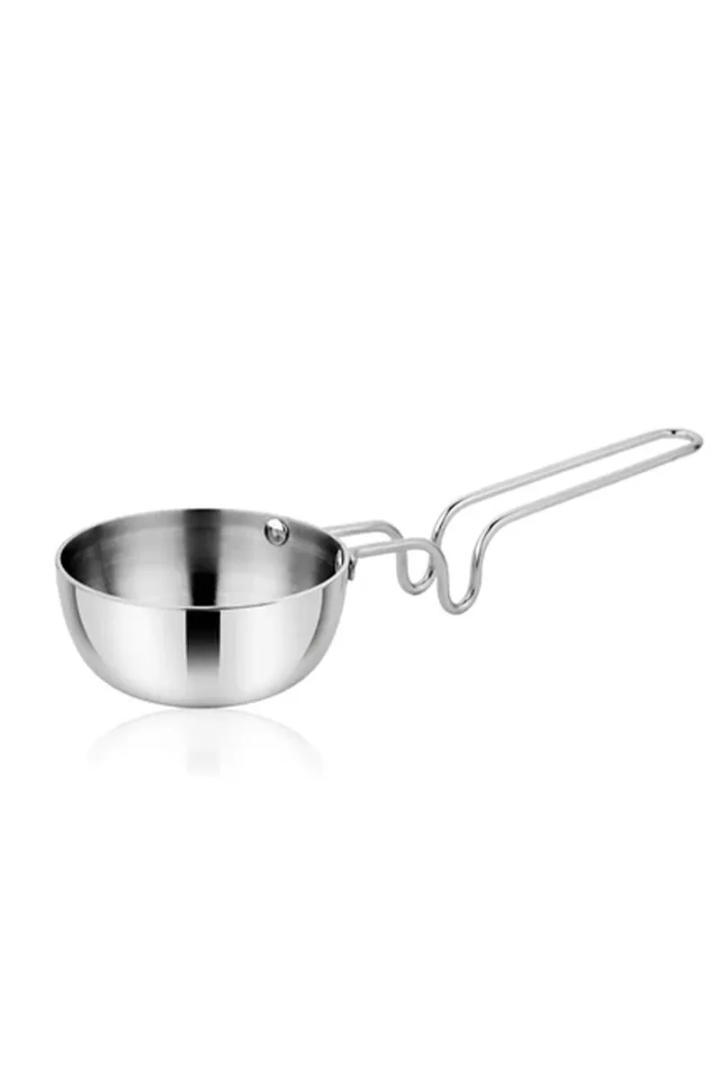 Stainless Steel & Aluminium Tadka Pan, Silver - 1pc