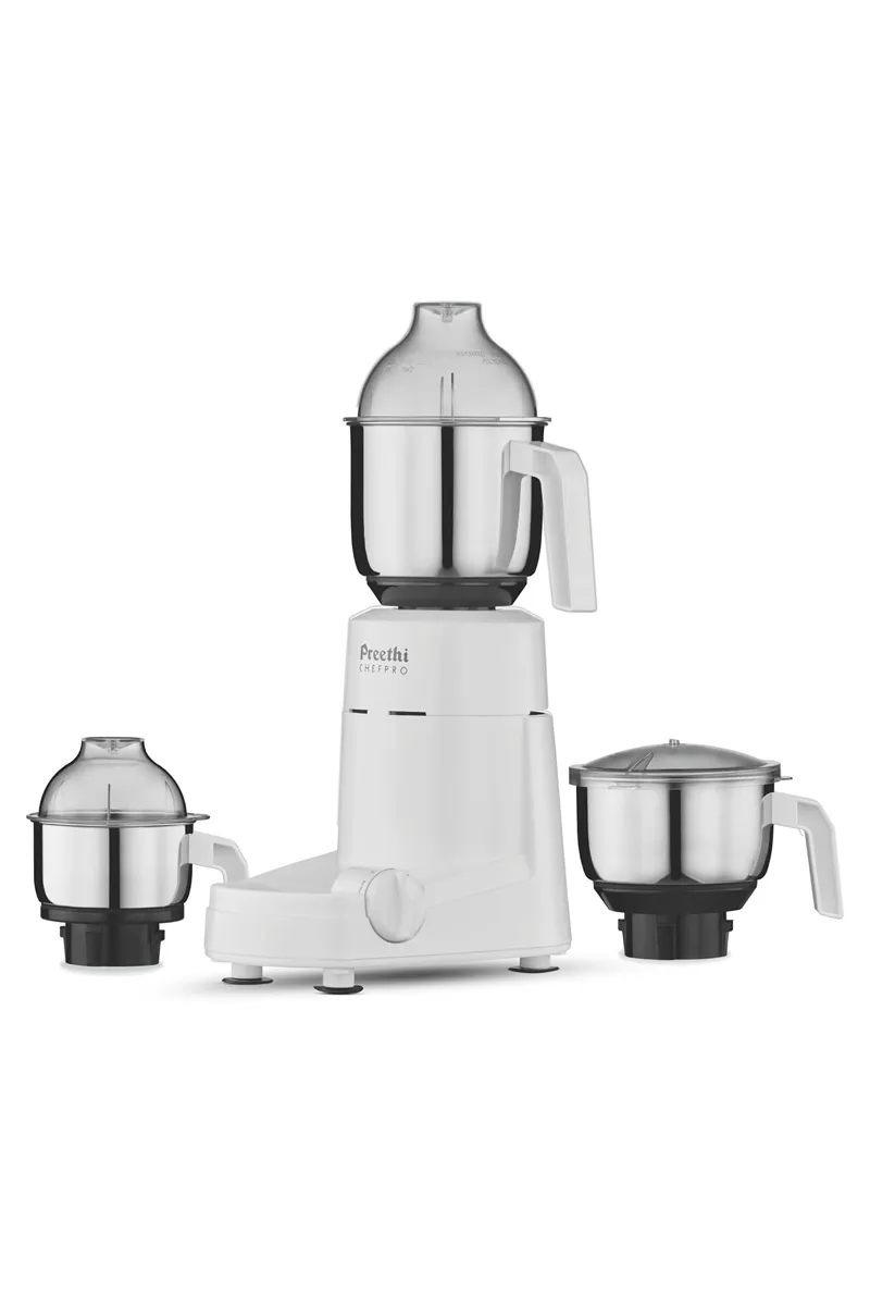 Preethi Chefpro 750 W Mixer Grinder with 3 Jars (Assorted)