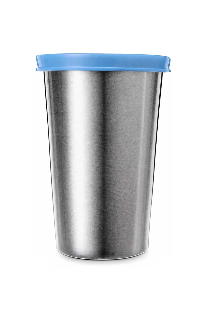 Stainless Steel Tumbler with Plastic Lid - Small