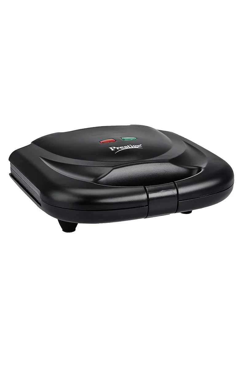 Prestige 800 W 2 Slice Sandwich Maker with Sandwich Plates (Black)