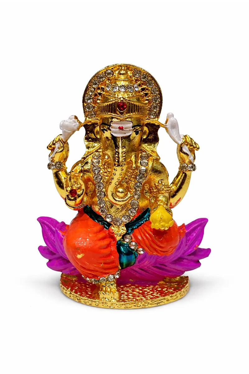 Lord Ganesh Metal Idol - Small